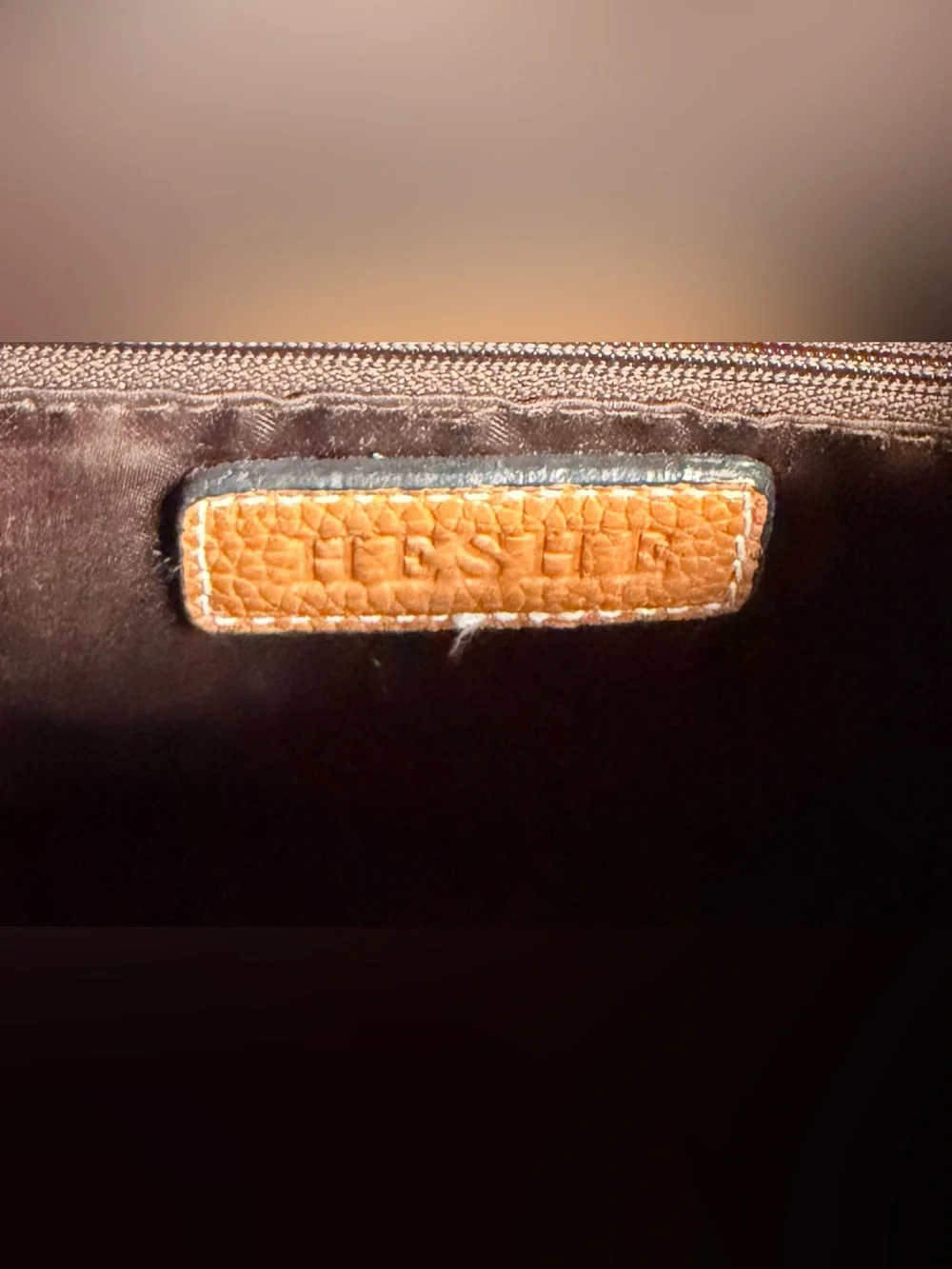 Classic Two-Tone Leather Top-Handle Bag - Tan & Dark Brown